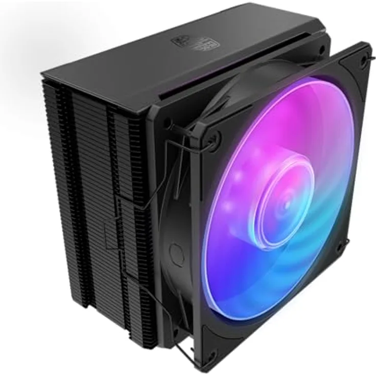 Cooler Master Hyper 212 3DHP Black ARGB, Tower-CPU-Kühler mit 4-Pin PWM und leiser Geräuschentwicklung (22.6 dBA)