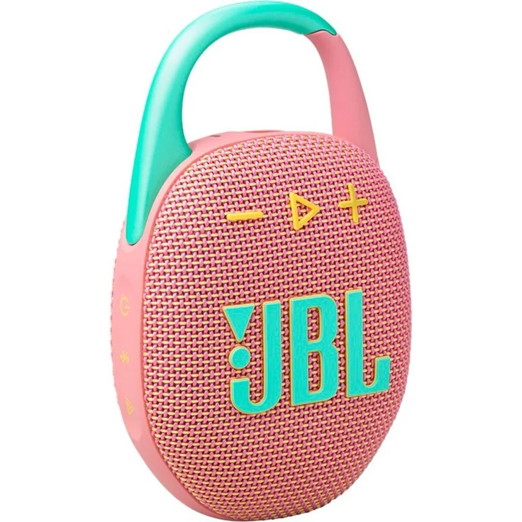 JBL Clip 5 in Rosa  (12 h, Akkubetrieb), Bluetooth Lautsprecher, Rosa – Bild 1