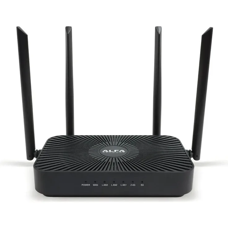 Alfa Network AX1800RM Router, Hochgeschwindigkeits-WLAN-Router mit Dualband-Technologie und 1800 Mbps