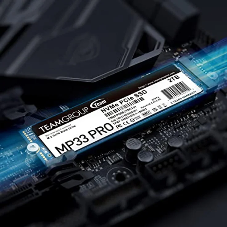 TEAMGROUP MP33 PRO 512 GB M.2 PCIe 2280 NVMe 1.3 interne SSD, bis zu 2100 MB/s Gen3x4 Solid State Drive, Terabyte Written TBW>400 TB TM8FPD512G0C101 – Bild 4