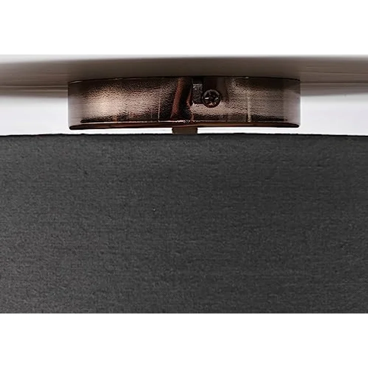 Lindby LED Textil Deckenleuchte rund 40 cm, Deckenlampe Stoff grau, 3xE27 max. 60W, ohne Leuchtmittel - Wohnzimmerleuchte – Bild 5