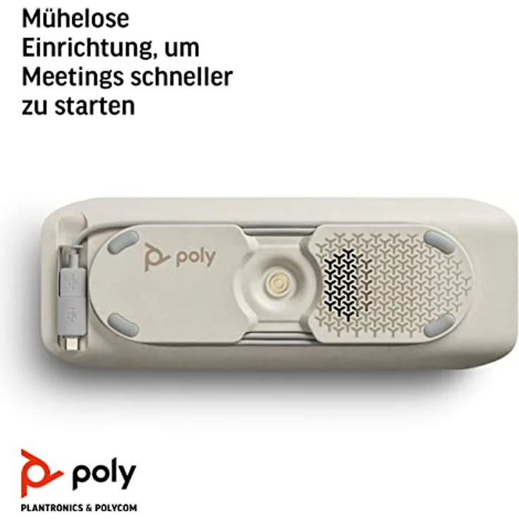 Poly - Sync 40+ Bluetooth Konferenzlautsprecher (Plantronics) - für flexibles Arbeiten, kompatibel mit PC/Mac via BT600 Dongle & Smartphones via Bluetooth, Teams (zertifiziert), Zoom & mehr kompatibel – Bild 5