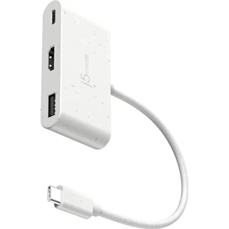 j5create USB-Hub JCA379EW-N Weiß