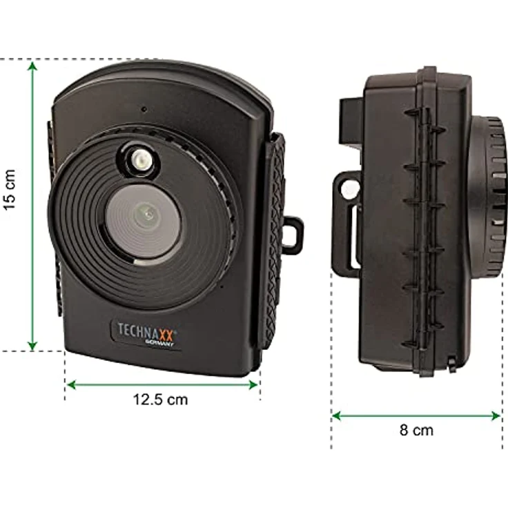 Technaxx - Zeitraffer Kamera Full HD - 6 Monate Batteriebetrieben - MicroSD, Mikrofon, LED, Wasserdicht TX-164 – Bild 2