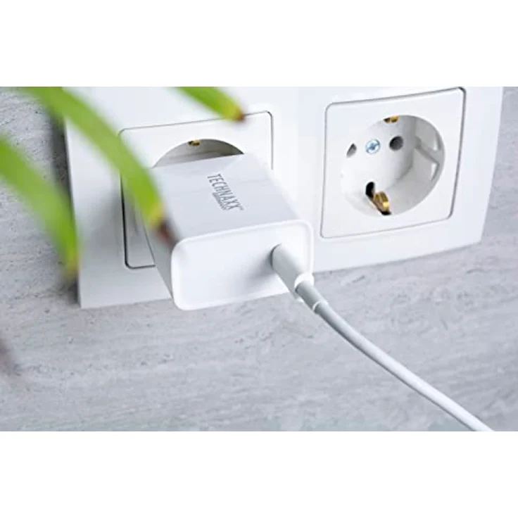 Technaxx 20W USB-C Schnellladegerät TX-196 für Handy & Geräte - USB Netzteil Netzstecker mit Ladekabel - 1xUSB C Schnell Ladegerät, Intelligente Ladeüberwachung, GS-geprüft, 3 mal schneller als üblich – Bild 3