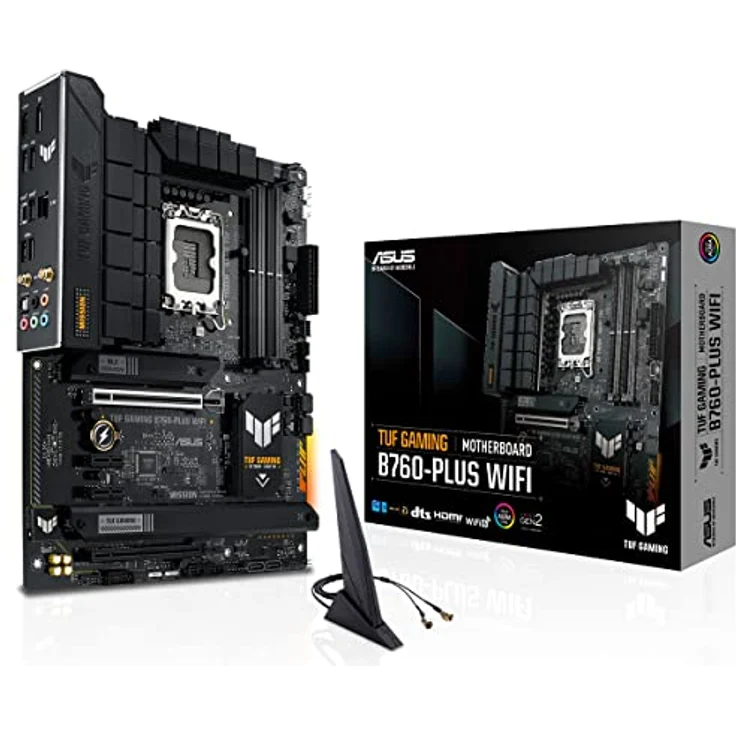 ASUS TUF GAMING B760-PLUS WIFI Mainboard Sockel Intel LGA 1700 (Intel B760, ATX, DDR5 Speicher, PCIe 5.0, 2x M.2, WiFi6, Thunderbolt 4, Aura Sync) – Bild 1