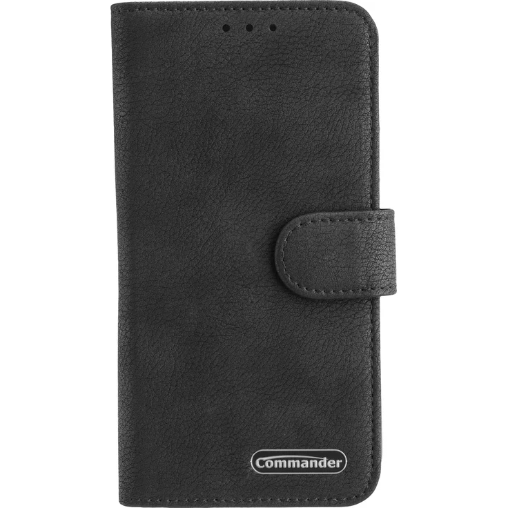 Peter Jäckel COMMANDER BOOK CASE ELITE, Folio für Samsung S25, Schwarz