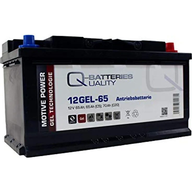 Q-Batteries 12GEL-65 Antriebsbatterie 12V 65Ah (5h), 73Ah (20h) wartungsfreier Gel-Akku VRLA – Bild 2