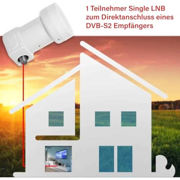 Opticum Red, LSP-04H Universal-Single-LNB (für 1 Teilnehmer) – Bild 4