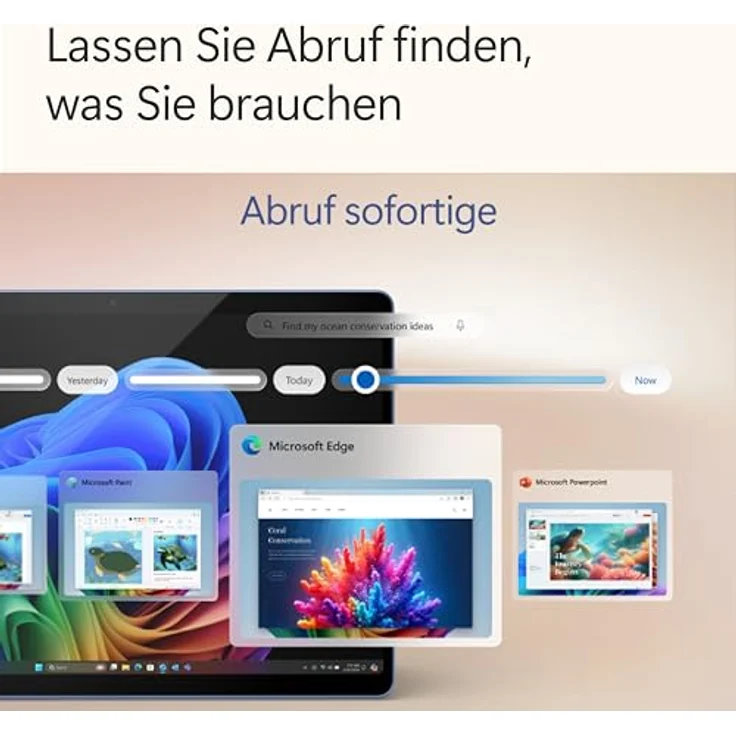 Microsoft Surface Pro | Copilot+ PC | 13” OLED Touchscreen | Snapdragon® X Elite | 16GB RAM | 512GB SSD | neuestes Modell, 11. Edition | Platin – Bild 2