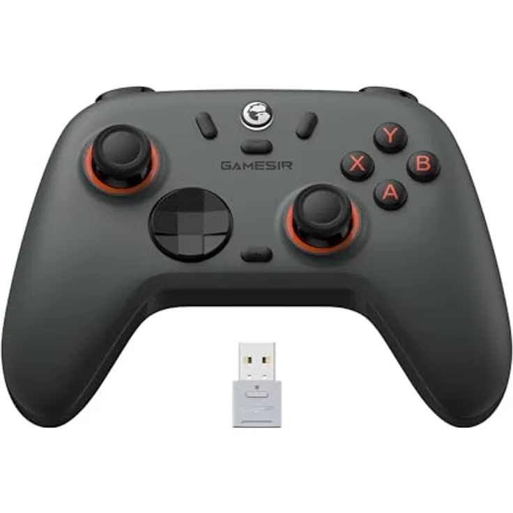Gamesir NOVA2 LITE - Wireless Controller mit Tri-Mode-Konnektivität, 600-mAh-Akku, Weiß