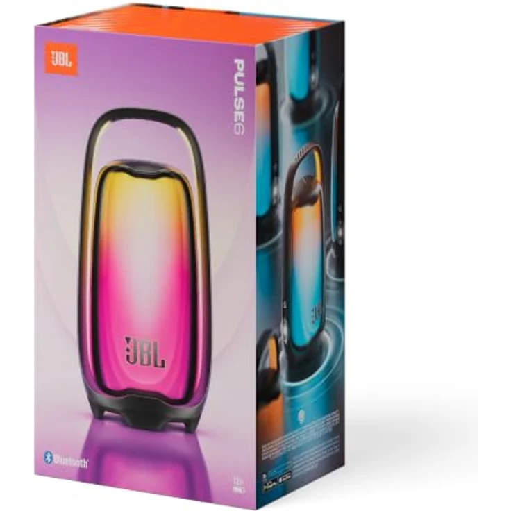 JBL PULSE 6, Tragbarer Bluetooth-Lautsprecher mit 360°-Lichtshow, KI-Sound-Boost, schwarz – Bild 8