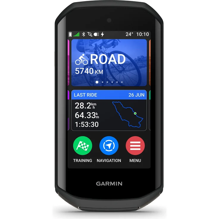 Garmin Edge 1050, Fahrradcomputer mit 3,5 Zoll LCD-Touchdisplay, 20 Stunden Akkulaufzeit und integrierter Gefahrenwarnung