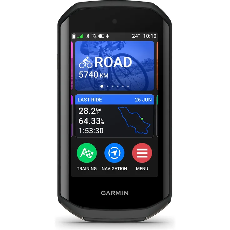 Garmin Edge 1050, Fahrradcomputer mit 3,5 Zoll LCD-Touchdisplay, 20 Stunden Akkulaufzeit und integrierter Gefahrenwarnung