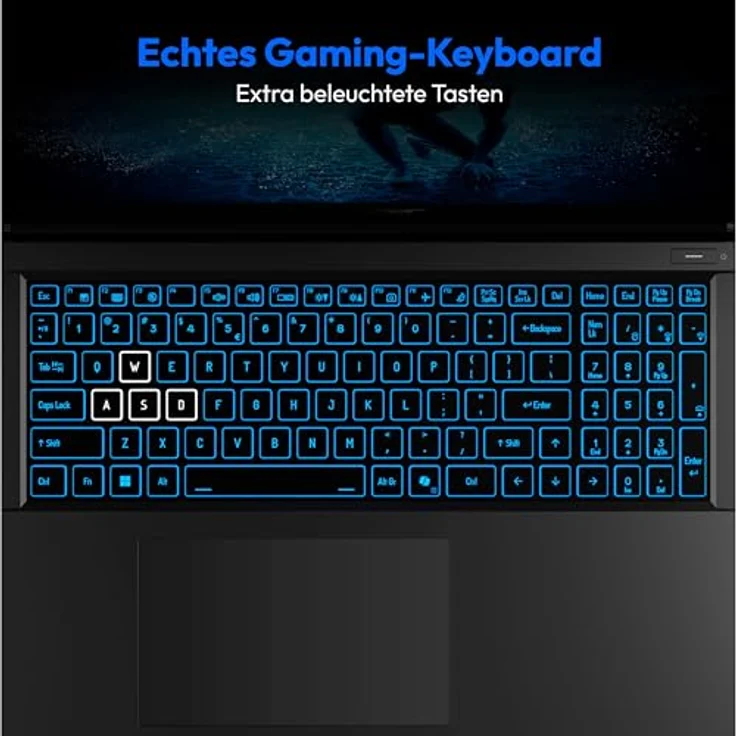 ERAZER Defender P50i 43,9 cm (17,3" Zoll 144Hz) Full HD Gaming Laptop, Intel Core i7-13620H, 16GB RAM, 1TB SSD, GeForce RTX 4060 8GB, Win 11 Home – Bild 5