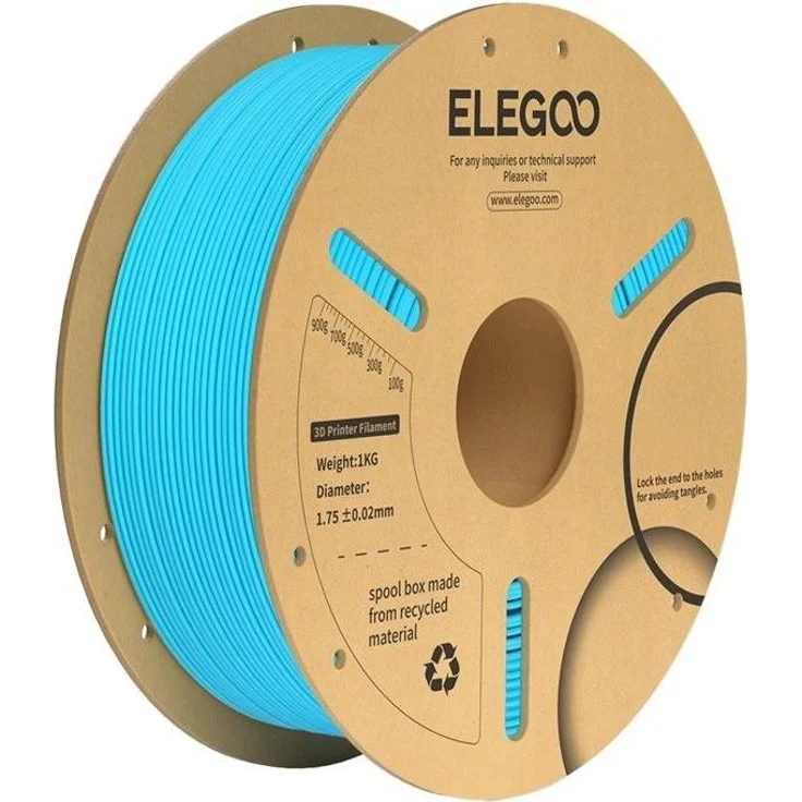 Elegoo PLA+ Filament (Blue), 3D Druckmaterial, PLA+, 1000 g, Blau