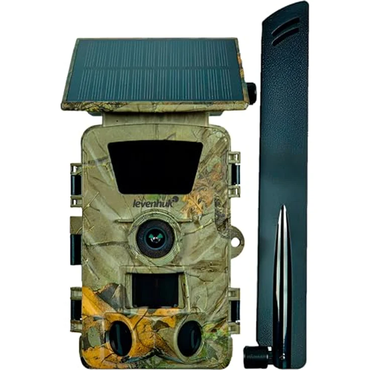 Levenhuk Trap LTE30, Wildkamera mit 60 MP Fotos, 5K Videos und 4G LTE Fernzugriff, Tarnmuster – Bild 1