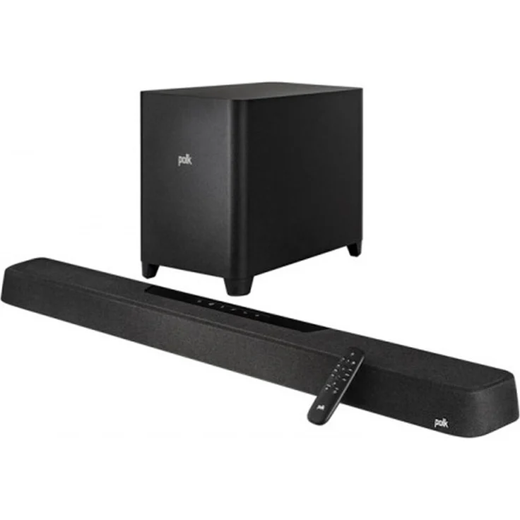 Polk Audio MAGNIFI MAX AX SR, 7.1.2 Kanal Soundbar mit Dolby Atmos, DTS:X und kabellosem Subwoofer, Schwarz