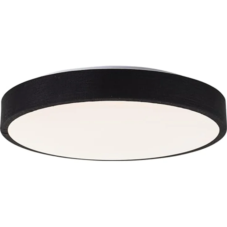 Brilliant LED Deckenleuchte, Ø38,5cm, 24W, 2400 Lumen, 3000K, 3-Stufen-Dimmer mit Memory-Funktion, schwarzer Textilrahmen – Bild 3