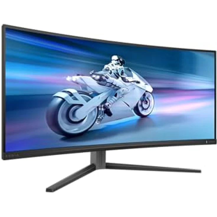 Philips Evnia 34M2C6500-34 Zoll WQHD OLED Curved Monitor, 175 Hz, 0,03 ms, FreeSync Premium Pro, G-Sync comp., HDR400 dunkel grau – Bild 1