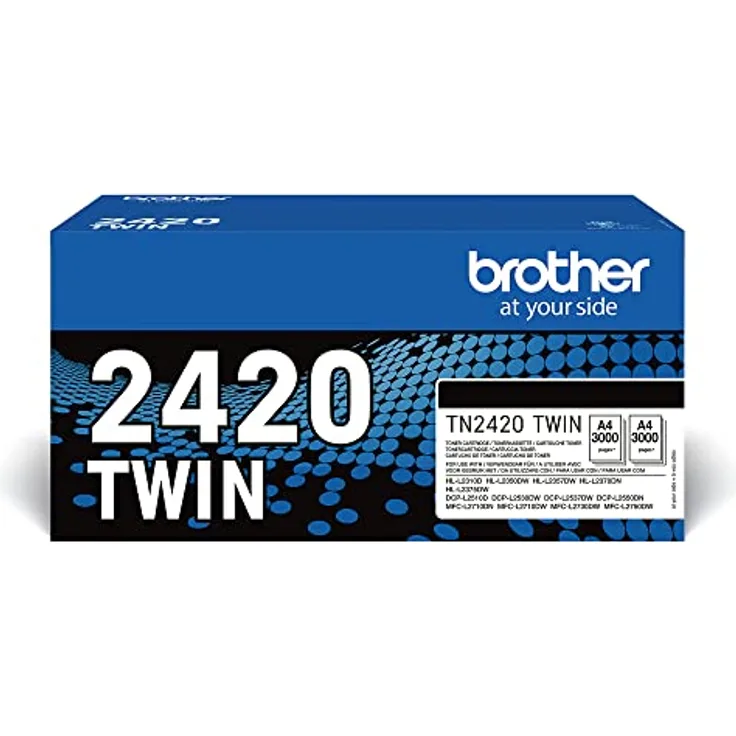Brother TN-2420TWIN, Tonerpatrone für klare Dokumente, schwarz, 2er Pack