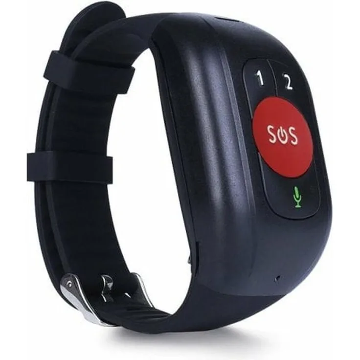 Leotec Senior Smart Band 4G GPS Roja, Smartwatch mit Herzfrequenzmessung, Temperatursensor und wasserdicht nach IP67