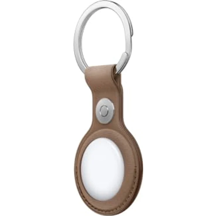 Apple AirTag Feingewebe Schlüsselanhänger – Taupe ​​​​​​​ – Bild 2