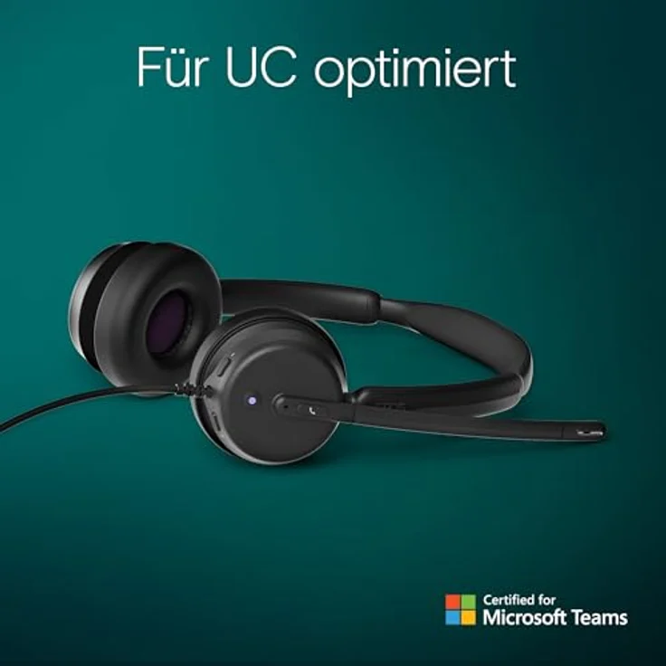 EPOS Impact 460T On-Ear-Headset Dual-Mikrofon, Geräuschfilterung, USB C/USB A, Microsoft Teams, Home Office, Plug-and-Play, Zoom, UC-Kompatibilität - Schwarz – Bild 4