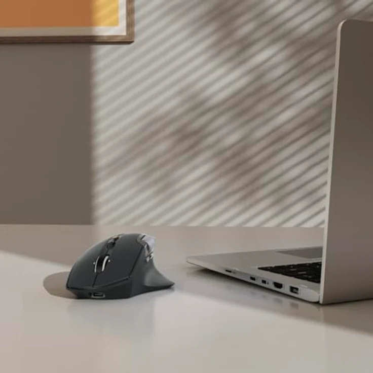 Hama WM-900, Ergonomische Multi-Device Funkmaus mit 3200 DPI und RGB-Beleuchtung, Schwarz, versandkostenfrei – Bild 7