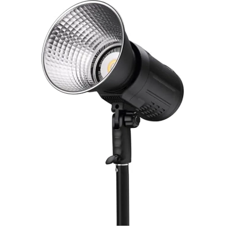 PATONA Premium LED Fotolicht-Videolicht, 80W RGB COB-LED mit Spezialeffekten, Farbtemperatur 2700K - 6500K, 16 Mio. Farben, App Steuerung, LCD-Display, Profi-Dauerlicht für Studio & Outdoor