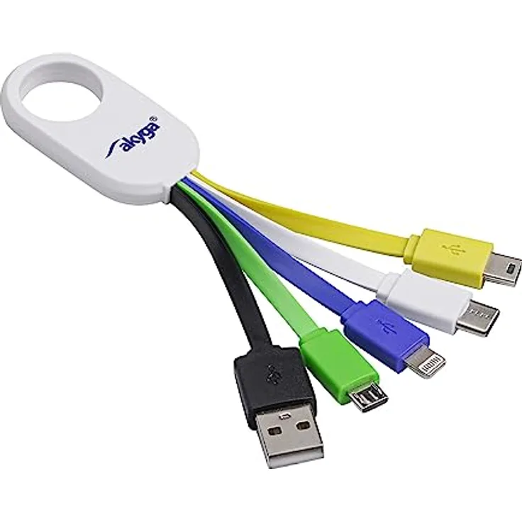 AKYGA AK-AD-51 Multi Adapter 5in1 USB A USB C Micro Mini USB Lightning Ladekabel
