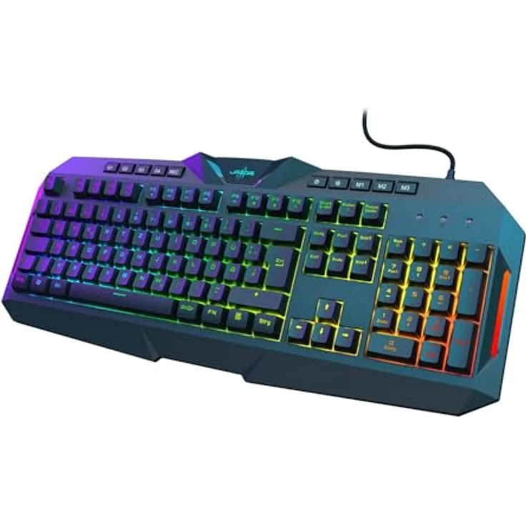 uRage Gaming-Keyboard Exodus 700 Semi-Mechanical, halbmechanische Tastatur, vollprogrammierbare Tasten, RGB-Beleuchtung, in Schwarz – Bild 3