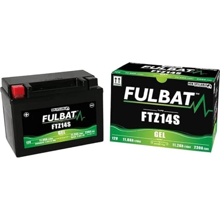 Fulbat FTZ14S Gel, Fahrzeugbatterie 12 V, 11.20 Ah, wartungsfrei, wasserdicht, montierbar in jeder Position – Bild 2