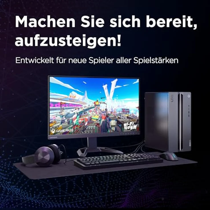Lenovo LOQ Tower 17IRR9, Desktop-PC mit Intel Core i5, 16 GB RAM, 1 TB SSD, NVIDIA GeForce RTX 5060, Schwarz/Grau – Bild 5
