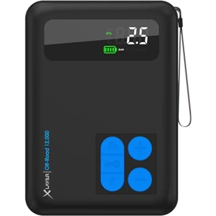 XLayer Starthilfe-Powerbank 220294, Offroad, 1200A Spitzenstrom, Kompressor, Kapazität 12000mAh – Bild 2