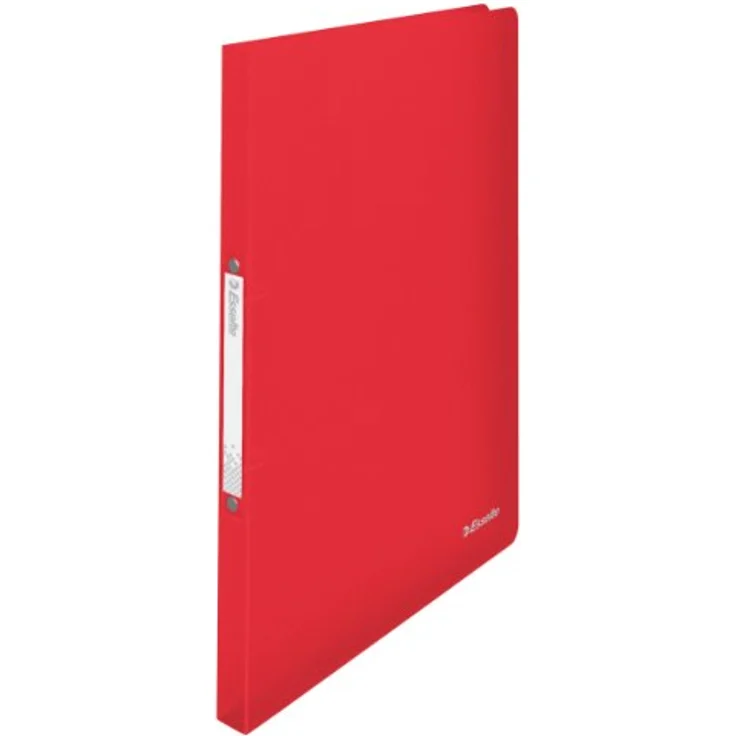 Esselte VIVIDA Ringbuch, transluzent rot, A4, 2-Ring Mechanik, mit Rückenschild im VIVIDA Design – Bild 1