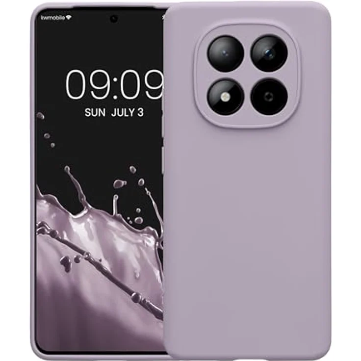 kwmobile Handyhülle für Xiaomi Redmi Note 15 4G / 5G & Poco M8 5G, weiche Silikon Schutzhülle in Lavendel, flexibel und strapazierfähig – Bild 5