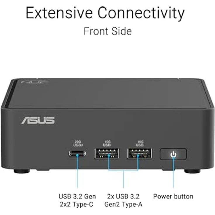ASUS NUC 15 Pro+ RNUC15CRSU700002, Barebone Mini-PC mit Core Ultra 7, 2 GHz, Arc Graphics 140T, Silber, Wi-Fi 6, Bluetooth 5.4 – Bild 3