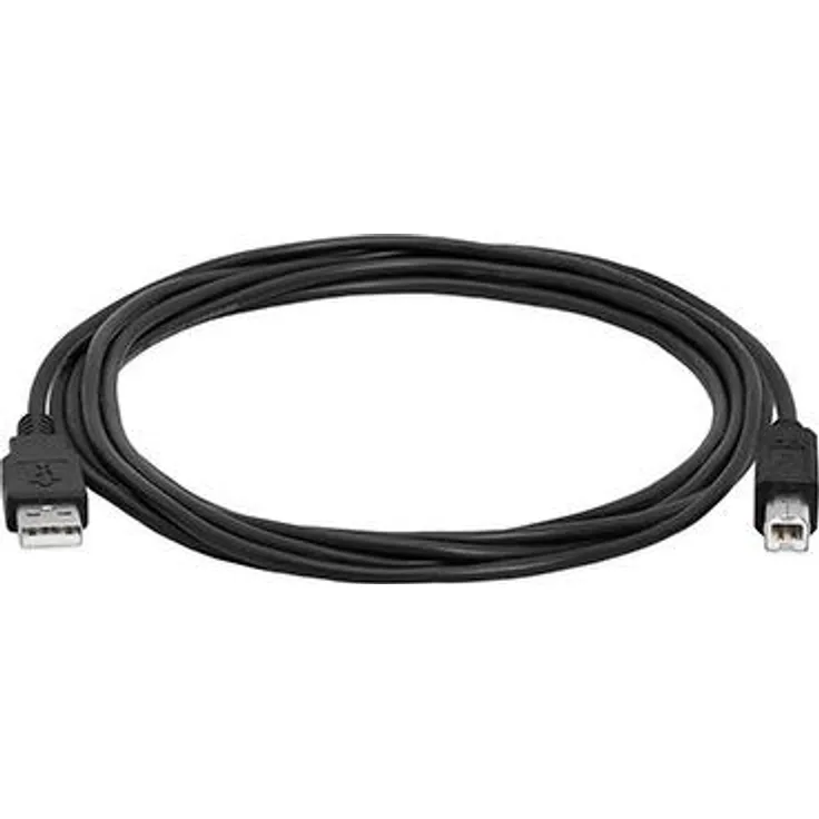 Hamlet XCU2AM-BM18, USB 2.0 Kabel, 1,8 m, USB A zu USB B, Schwarz
