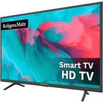 Krüger&Matz KM0232-S6, 81,82 cm (32 Zoll) LED LCD Fernseher, HD Smart DVB-T2/S2, H.265, USB Media, Modelljahr 2023, schwarz