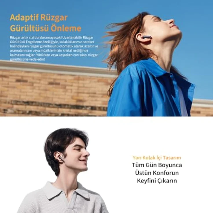 QCY TWS AilyBuds Pro+ HT10 Pro Kopfhörer, ANC (blau) – Bild 8