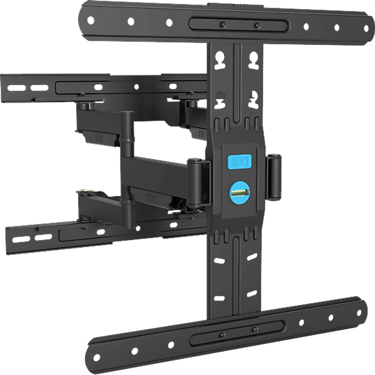 ISY ITV-3400 TV Wandhalterung, Neigbar und schwenkbar für max. 65 Zoll TV, rotierbar, Schwarz