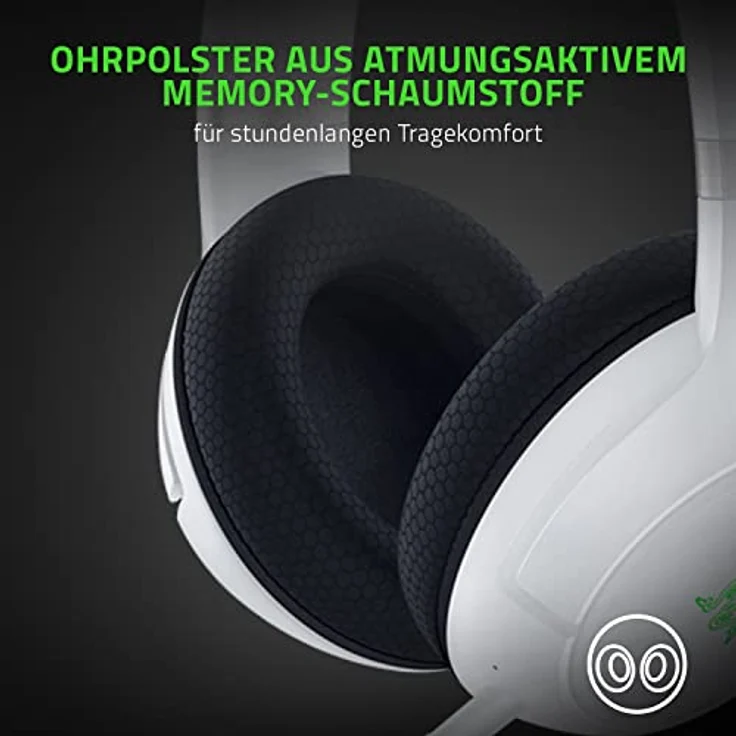 Razer Kaira Pro - Kabelloses Headset für Xbox Series X und Mobiles Xbox-Gaming (Wireless Headset, Bluetooth, 50-mm-Treiber, Superkardioid-Mikrofon, Xbox Wireless Und Bluetooth 5.0) Weiß – Bild 5