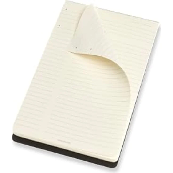 Moleskine Professioneller Block Large/A5, Liniert, Soft Cover, Schwarz - Abgerundete Ecken, 100g/m² säurefreies Papier, Heraustrennbare Blätter – Bild 4