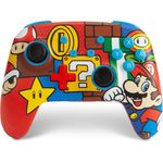 PowerA Controller für Nintendo Switch kabellos Mario Pop, Bluetooth 5.0, wiederaufladbarer Lithium-Ionen-Akku, 30 Stunden Akkulaufzeit