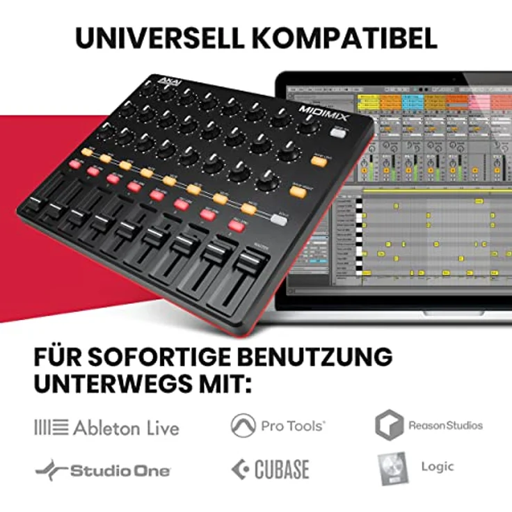 AKAI Professional Midimix - Voll zuweisbarer, portabler MIDI Mixer & DAW Controller – Bild 5