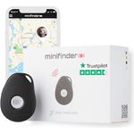 MiniFinder Pico 4G, Persönlicher Alarm-Schlüsselanhänger mit Echtzeit-GPS-Tracking, Schwarz