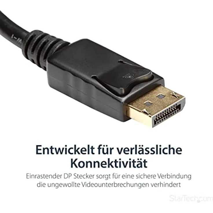 StarTech.com DisplayPort auf HDMI Video Adapter - Konverter (Stecker-Buchse), DP zu HDMI mit bis zu 1920x1200, DP - HDMI Länge 25cm – Bild 4