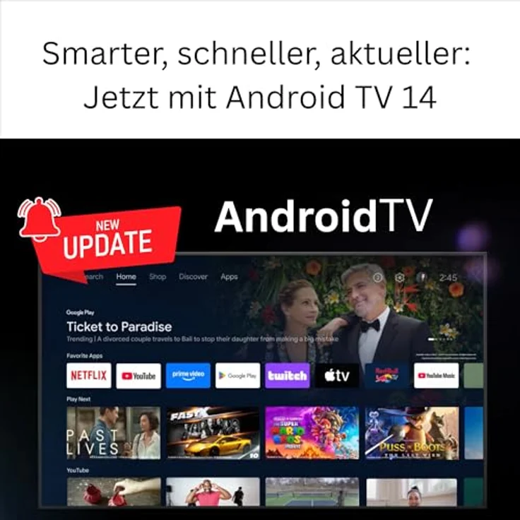 Orbsmart Streaming Stick GD1 4K HDR, Android TV 14 Smart TV Box mit Google Assistant, unterstützt Netflix, YouTube, Disney+ – Bild 4
