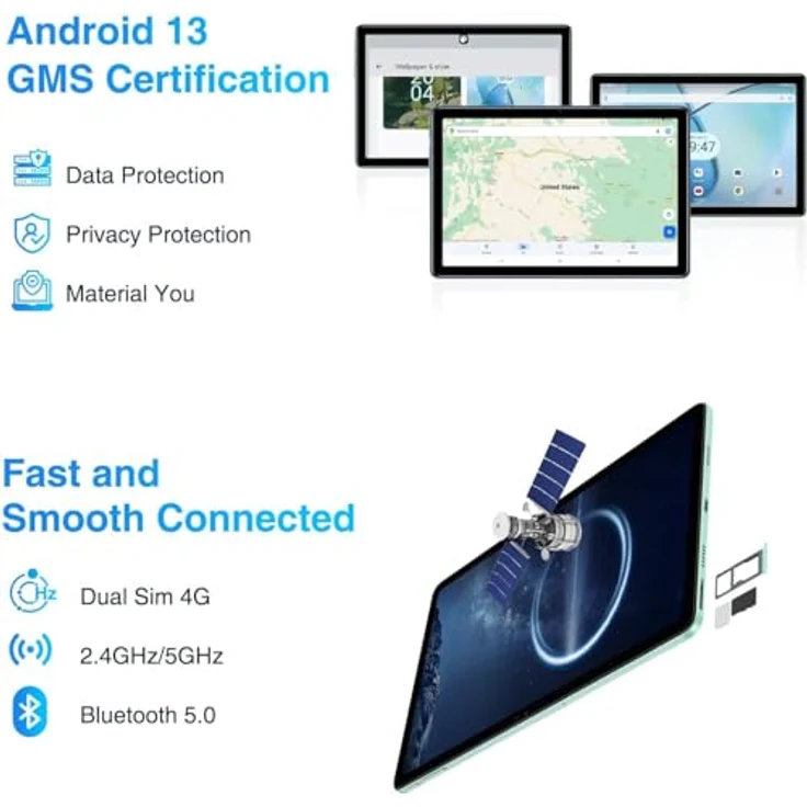 DOOGEE T10S 10.1, 6 GB/128 GB, Grün Tablet mit großem Speicherplatz – Bild 5